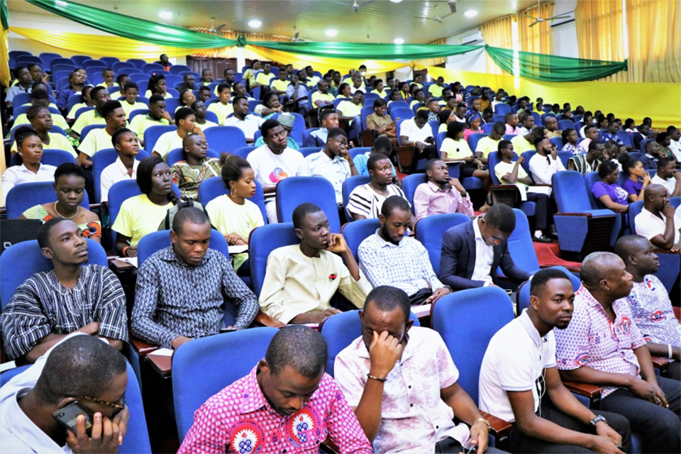 A picture of a section of the youth