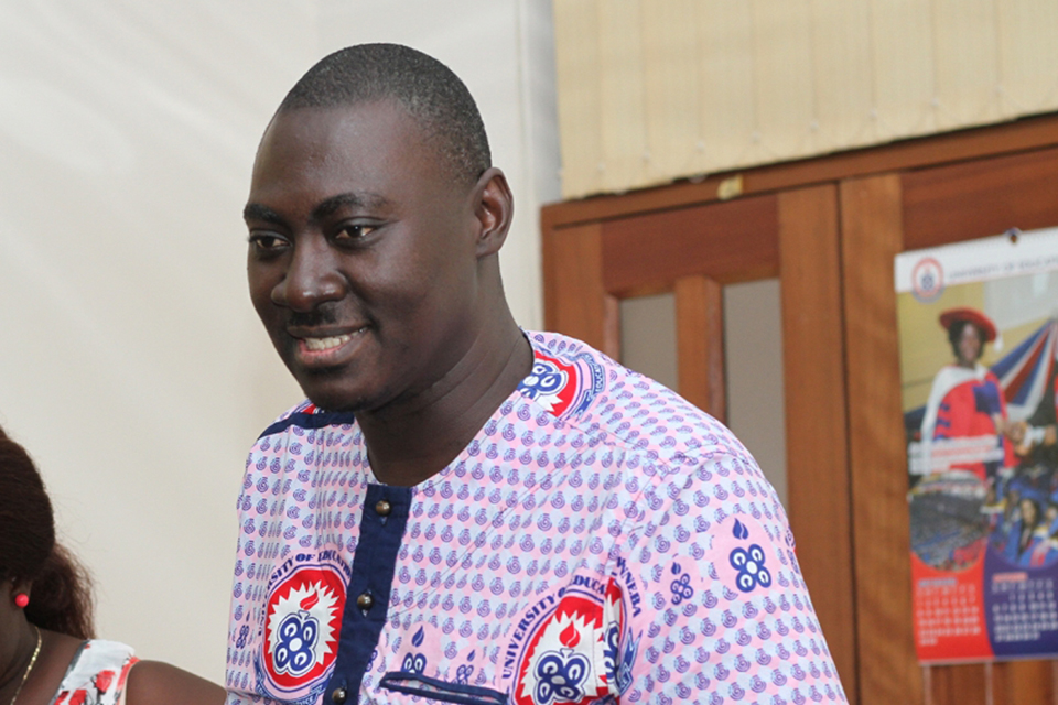 A picture of the Dean of Student Affairs, Dr. Ernest Kwesi Amponsah