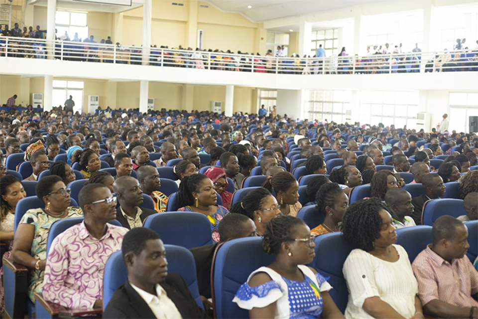 A picture of persons present at the event