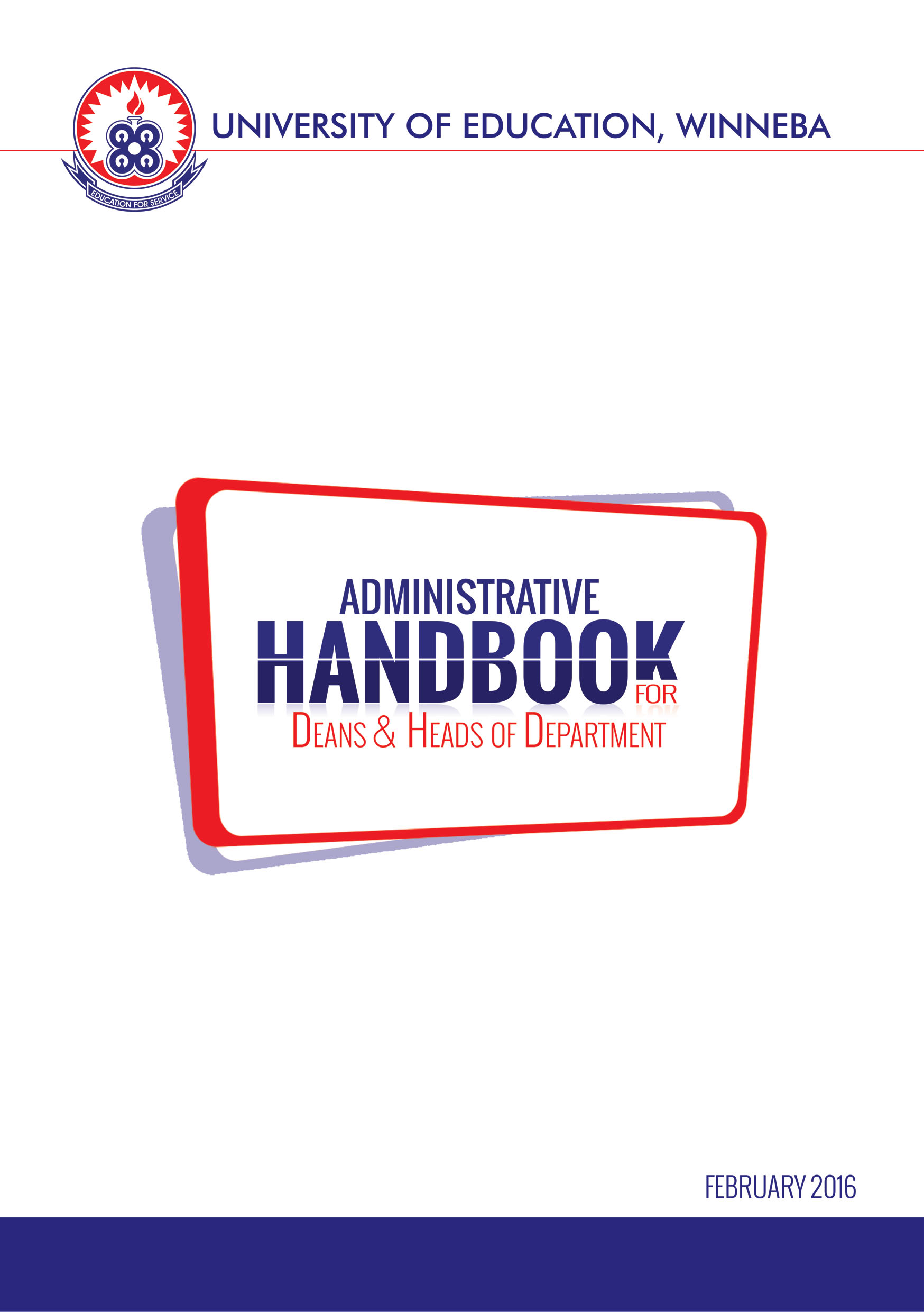 Administrative Handbook for Deans & Heads of Department
