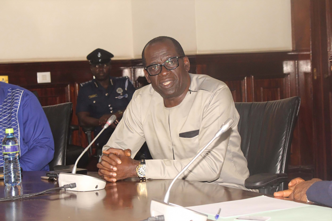 Pro-Vice-Chancellor, Prof. Ofori-Birikorang delivering the purpose of the visit