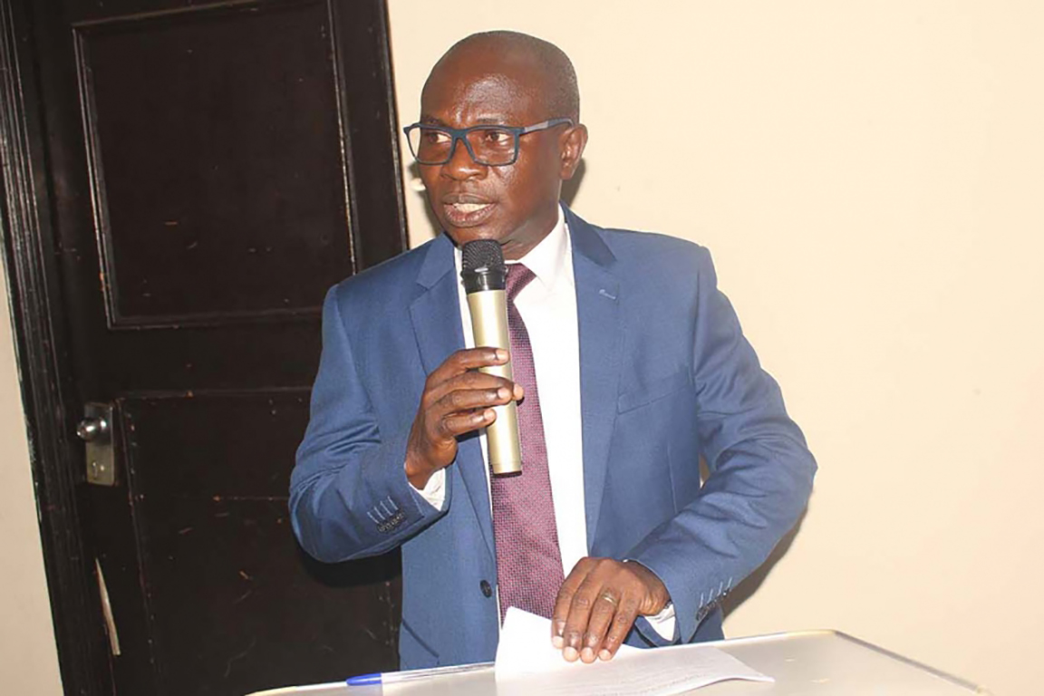 Finance Officer, Mr. Francis Obeng delivering the purpose of the retreat