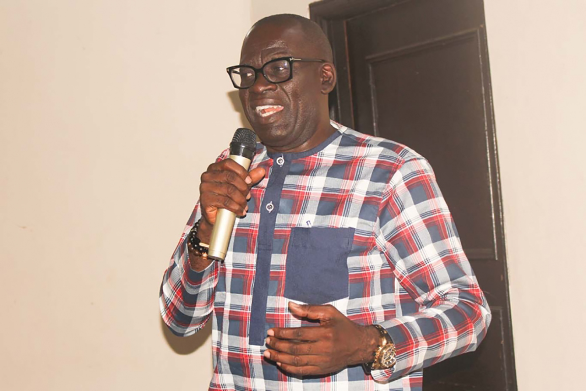 Pro-Vice-Chancellor, Prof. Andy Ofori-Birikorang addressing participants