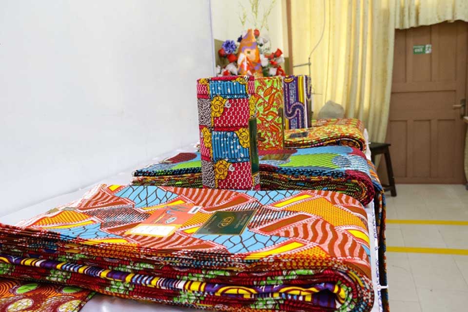 Some of the donated GTP Wax Prints