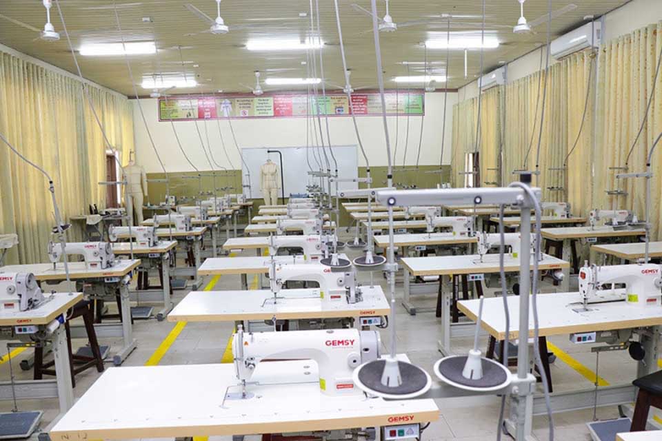 A photograph of one of the Fashion laboratories at COLTEK 