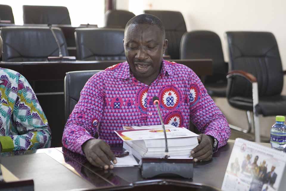 Dr. Braimah Imurana giving account on the team's performance