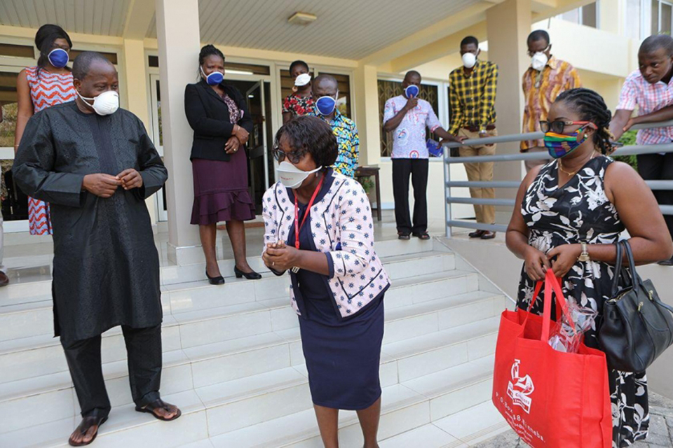 Management receing the items 