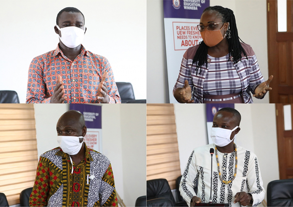 From top left: Mr. Patrick Basuah, Dr. (Mrs.) Beth Offei-Awuku, Mr. Albert Cromwell and Prof. Dandy Dampson