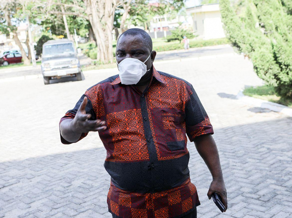 Registrar, Surv. Paul Osei-Barima, Esq. announcing the purpose for the event