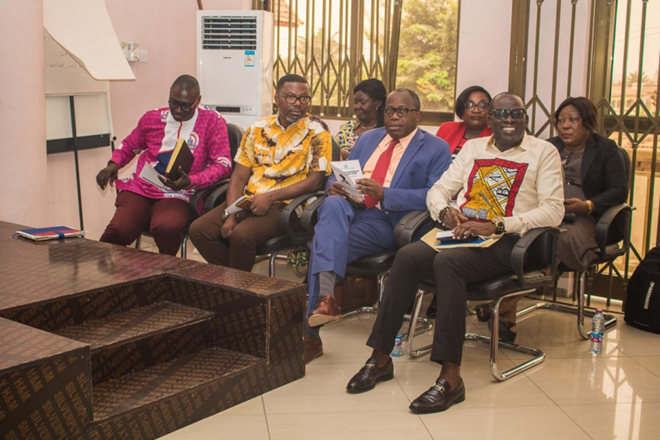 Vice-Chancellor, Rev. Fr. Prof. Anthony Afful-Broni (in suit) with some dignitaries during the programme