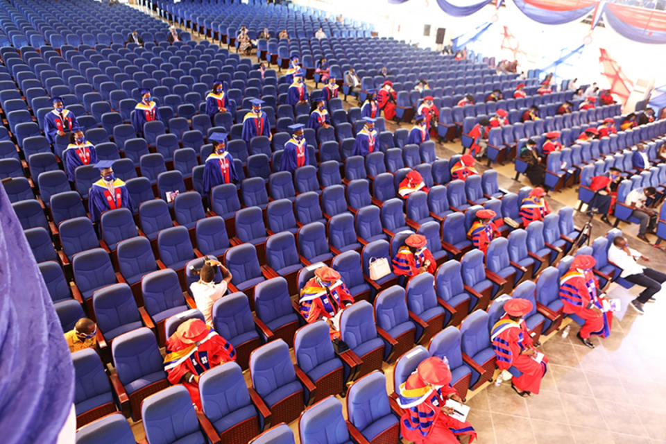 A cross-section of PhD and best graduating first class students