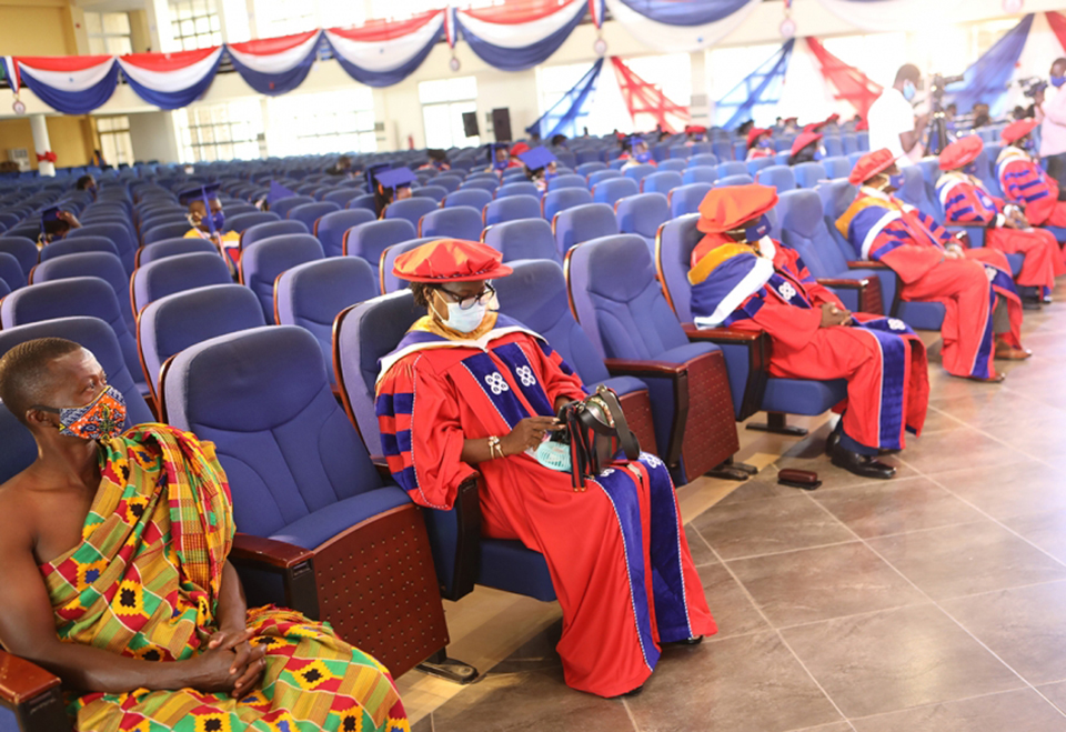 Some staff and students who were present at the ceremony