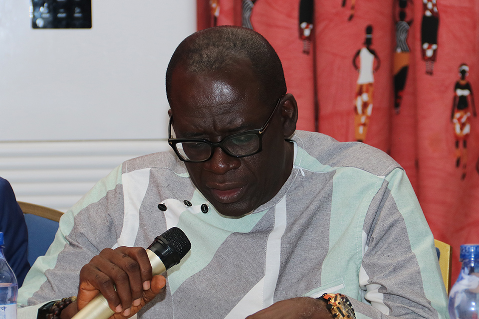 Ag. Pro-Vice-Chancellor,  Prof. Andy Ofori-Birikorang, addressing participants