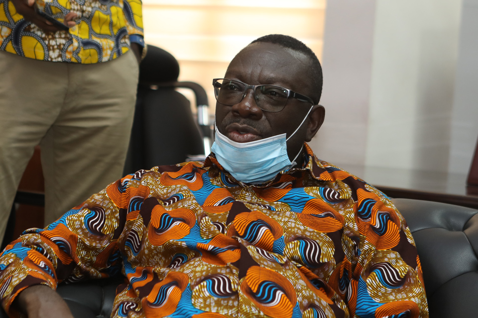 Managing Director of GhanaPost, Mr. James Kwofie during his visit to the University