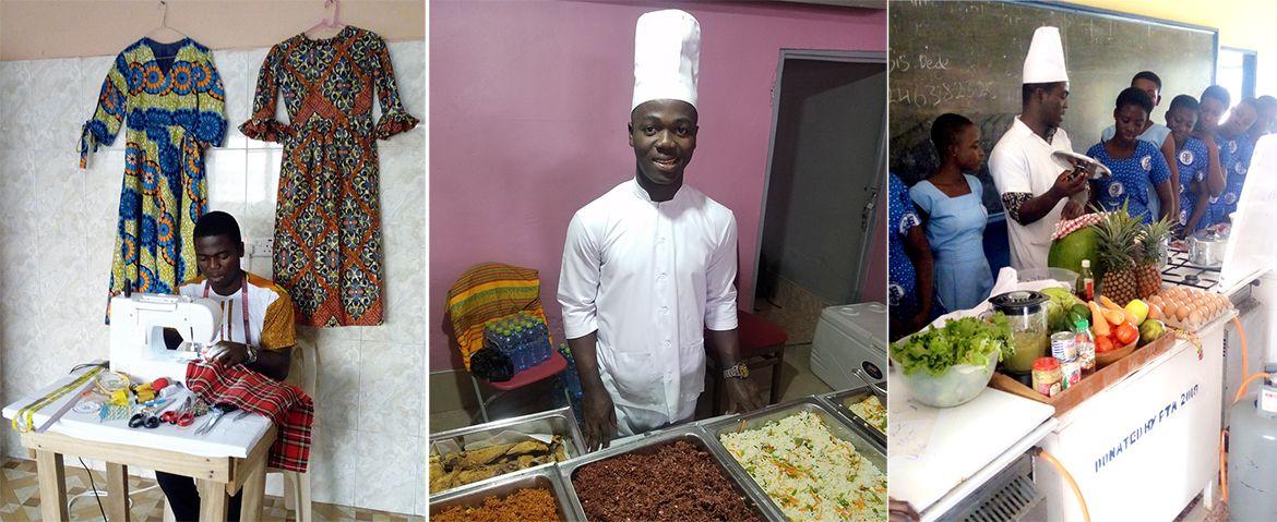 The Fashion Designer cum Chef at work