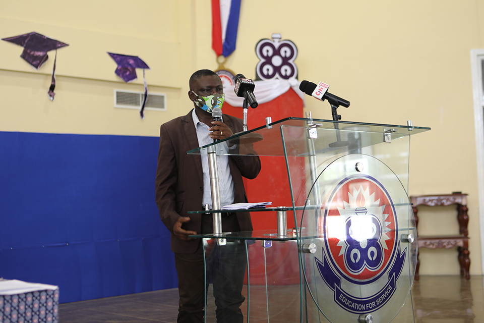 Deputy Registrar, School of Graduate Studies, UEW, Mr. Jerry Addison Anyan