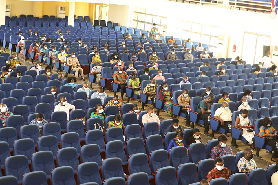 A cross-section of convocation members