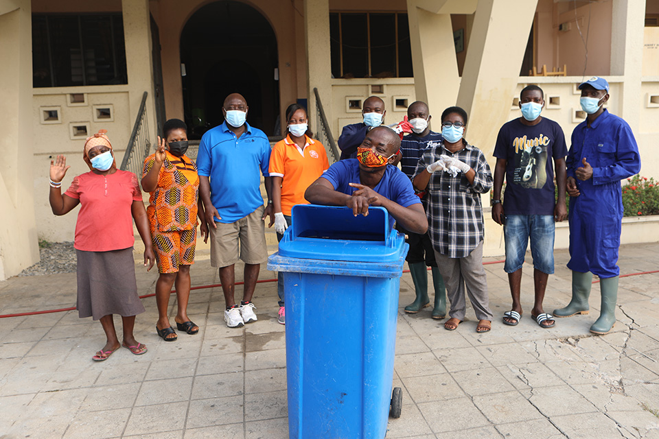 Staff of the Hall who participated in the exercise