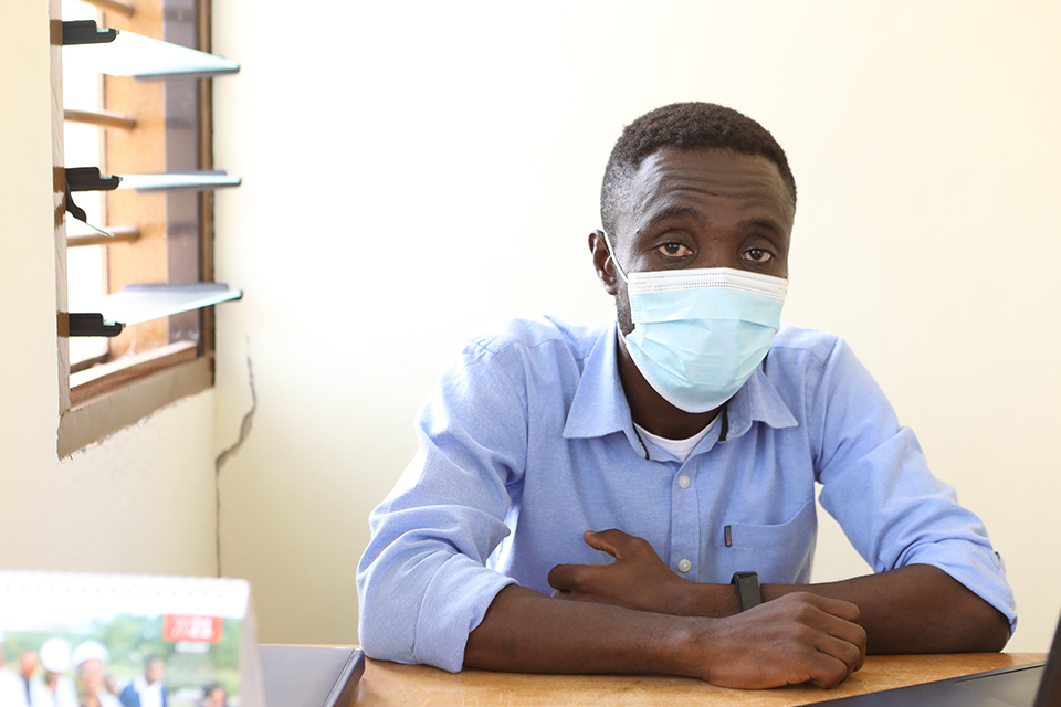 The new farm manager, Mr. Kwame Ayisi Lartey