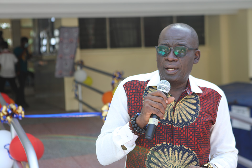 Prof. Ofori-Birikorang, speaking on behalf of the Vice-Chancellor, Rev. Fr. Prof. Anthony Afful-Broni