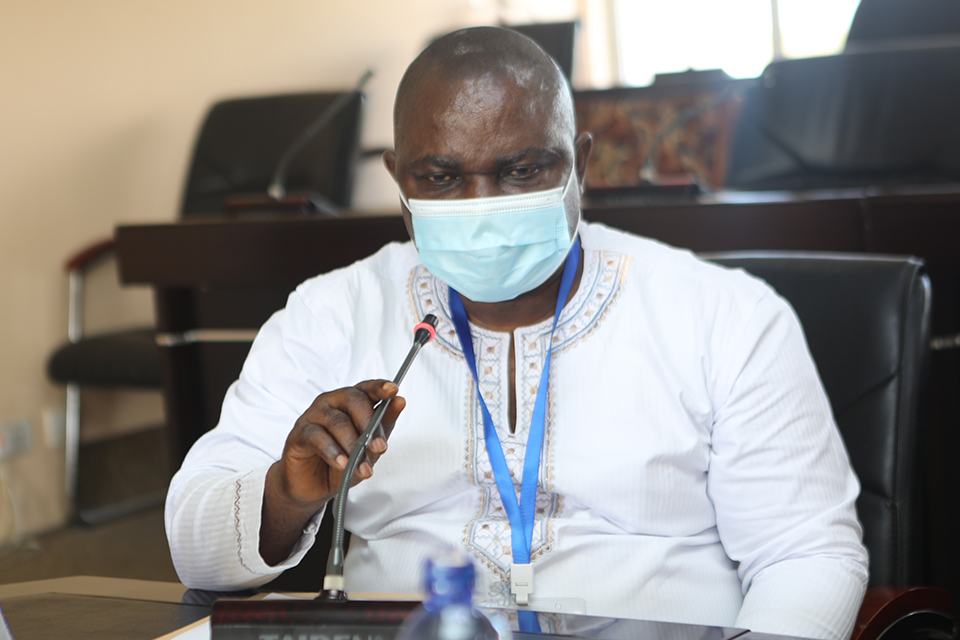 Surv. Paul Osei-Barima Esq., assures T-TEL of UEW's support for the implementation of the programme