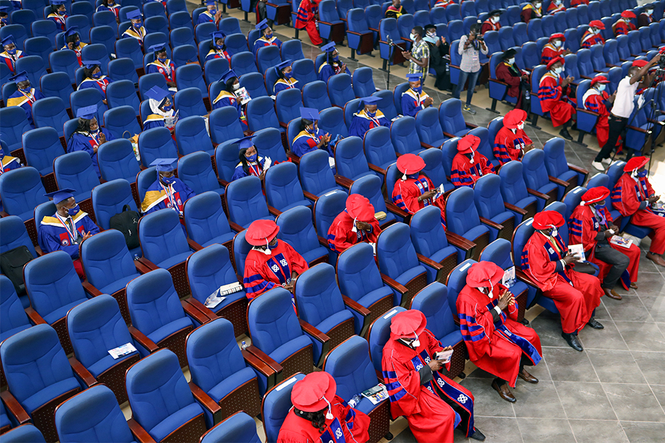 An aerial view of the Jophus Anamuah-Mensah Conference Centre, North Campus, Winneba
