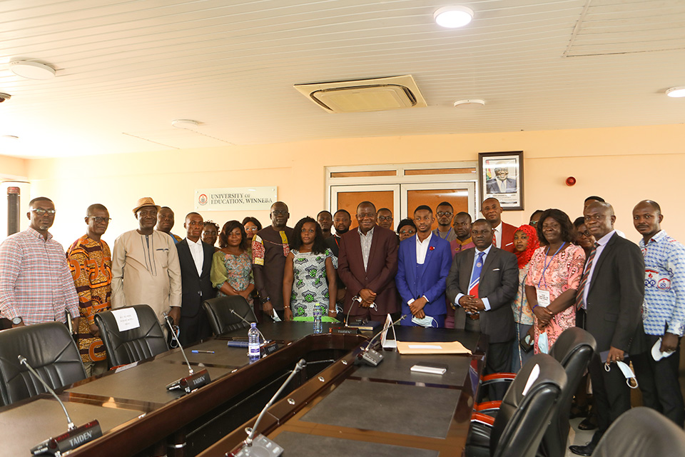 DESA Executives in a pose with UEW Management after the ceremony