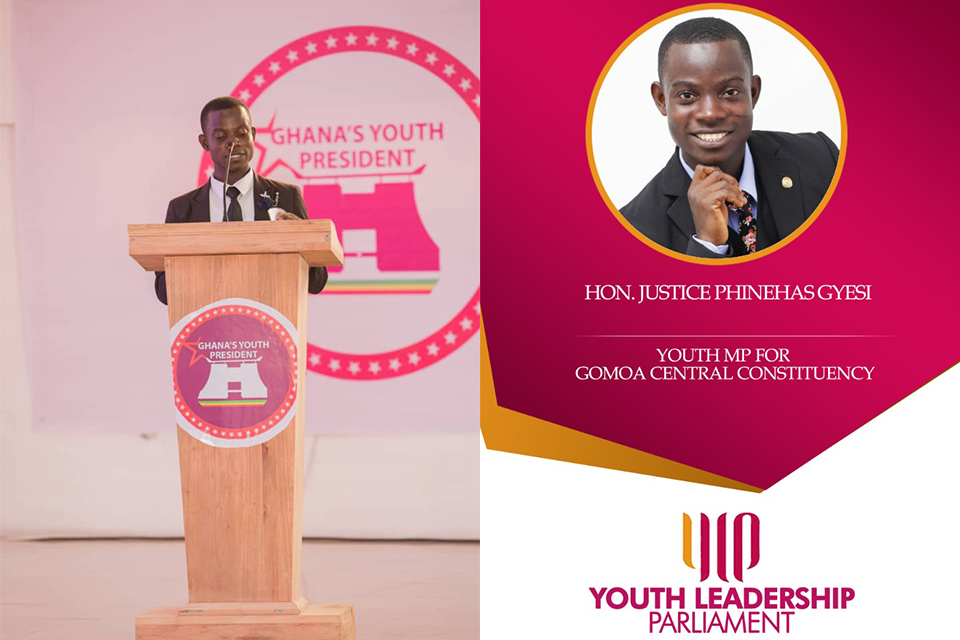 The ‘agripreneur’ during the airing of Ghana's Youth President Reality TV show on Joy Prime Television