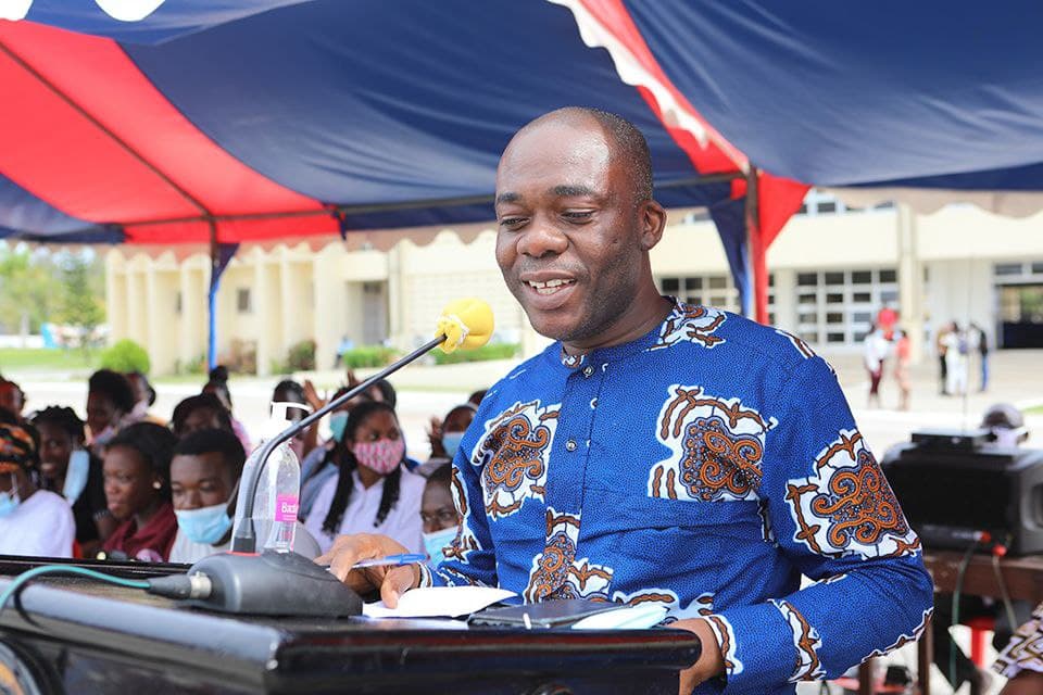 Head, Department of Early Childhood Education, Dr. Yayra Dzakadzie speaking on behalf of the Dean of the Faculty