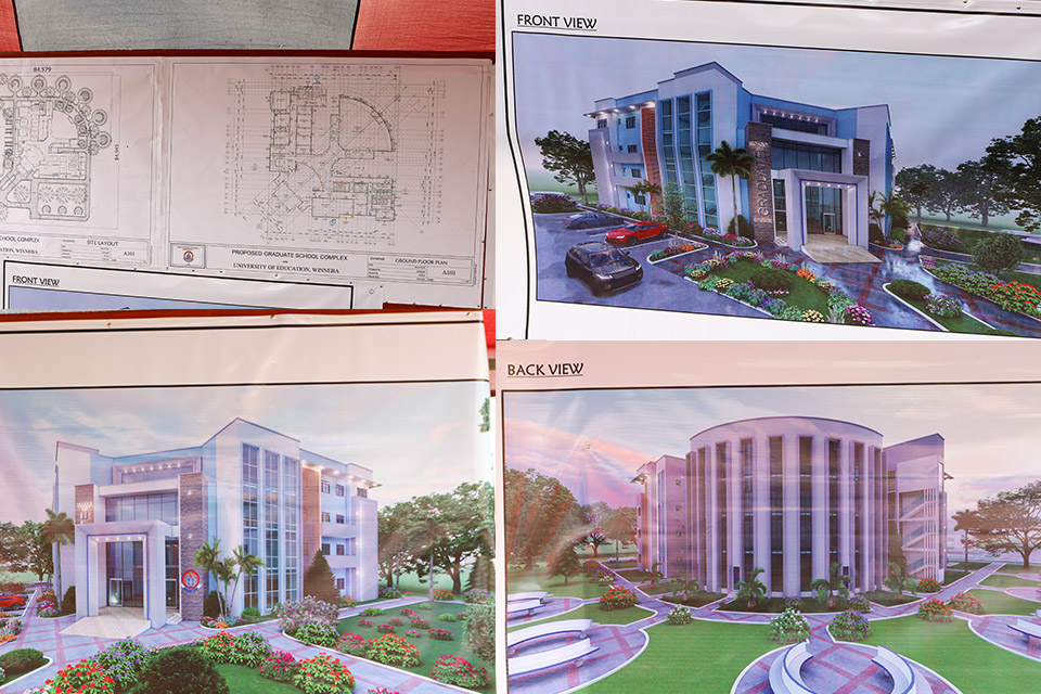 Architectural drawings of the Graduate School Complex