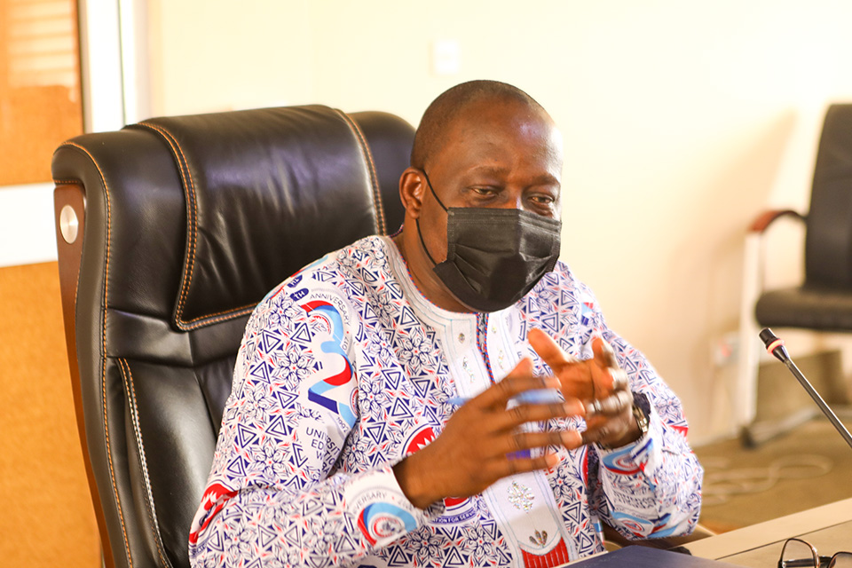 Vice-Chancellor, UEW at the signing of the commencement agreement with C-DECK Limited