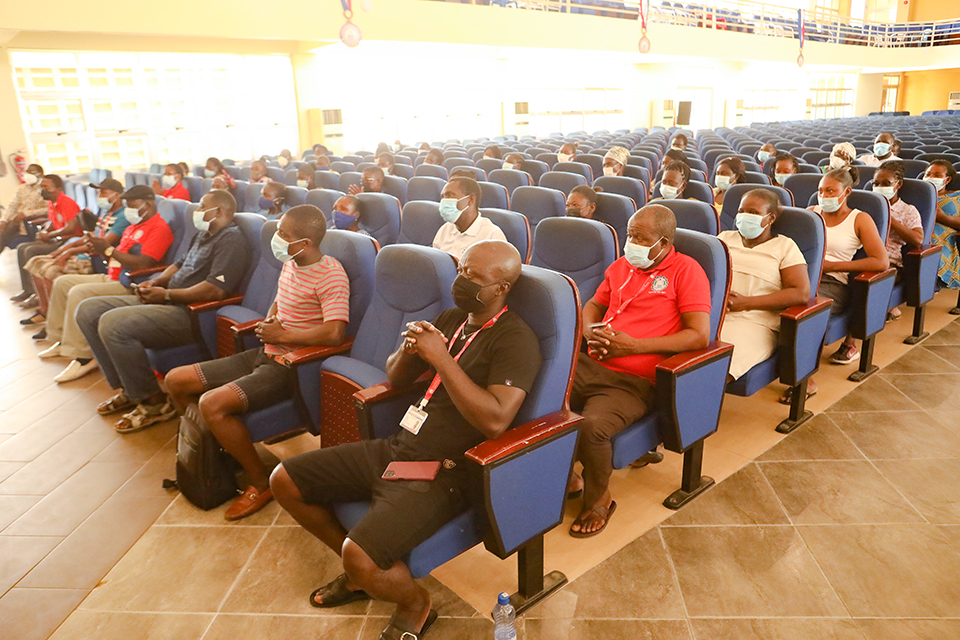 A cross-section of TEWU members who were present to support the handing over ceremony