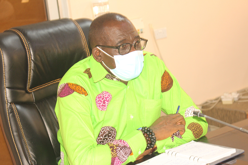 Ag. Vice-Chancellor of UEW, Prof. Andy Ofori-Birikorang lauds the efforts of the Ghana Police Service in ensuring that security is provided