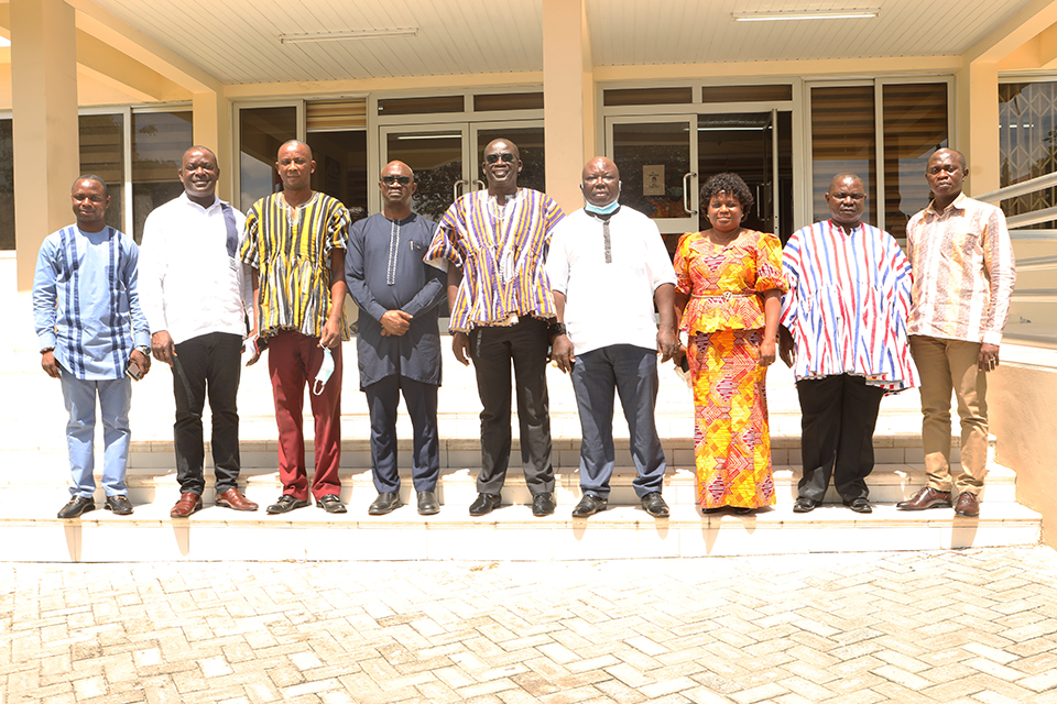 Management  with Prof. Ofori-Birikorang after a successful meeting