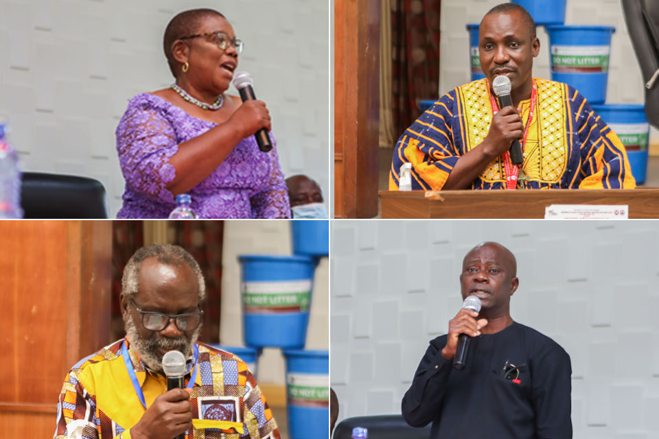 CEO of SHAPE Attitude Ghana, Mr. Wonderful Baisie Ghartey (bottom left), Nana K. Kankam, Dr. Bernard B. B. Bingab and Ms. Bella Ahu