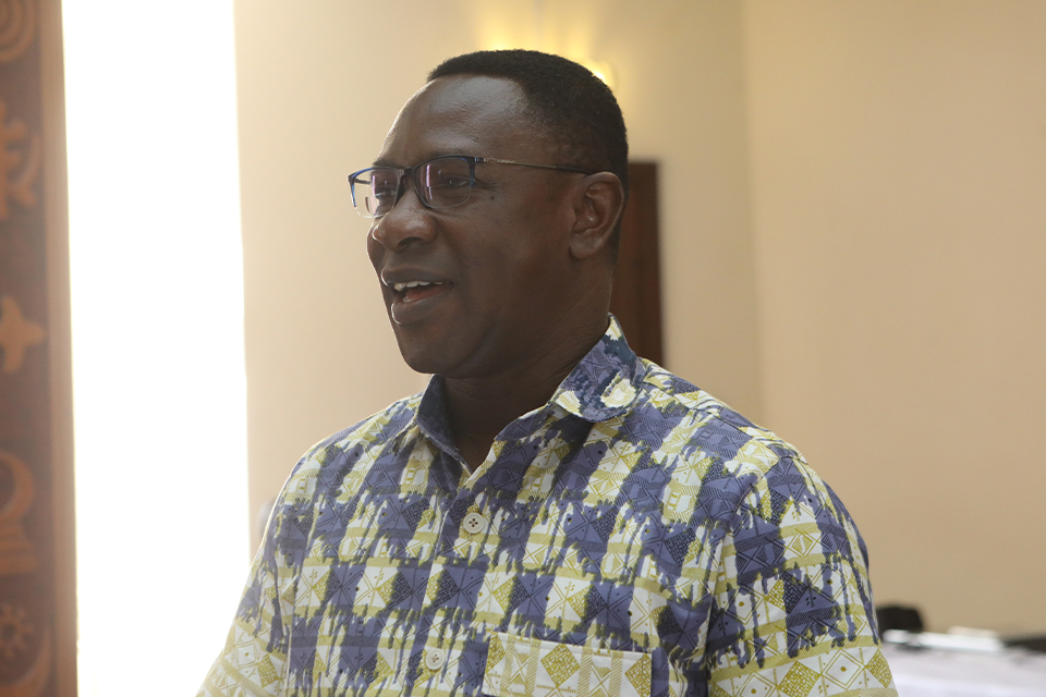 Head of CAS, Dr. Gabriel Botchwey, during a presentation at the event