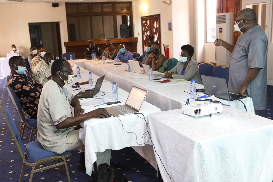 Staff of the Centre at the three-day retreat in Elmina