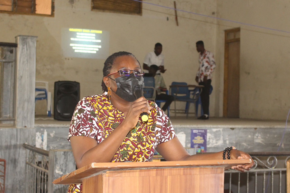 Hall Manageress, Dr. Mrs. Patricia Ananga encourages the fresh students to focus on their studies, which is the primary reason for enrolling in the university