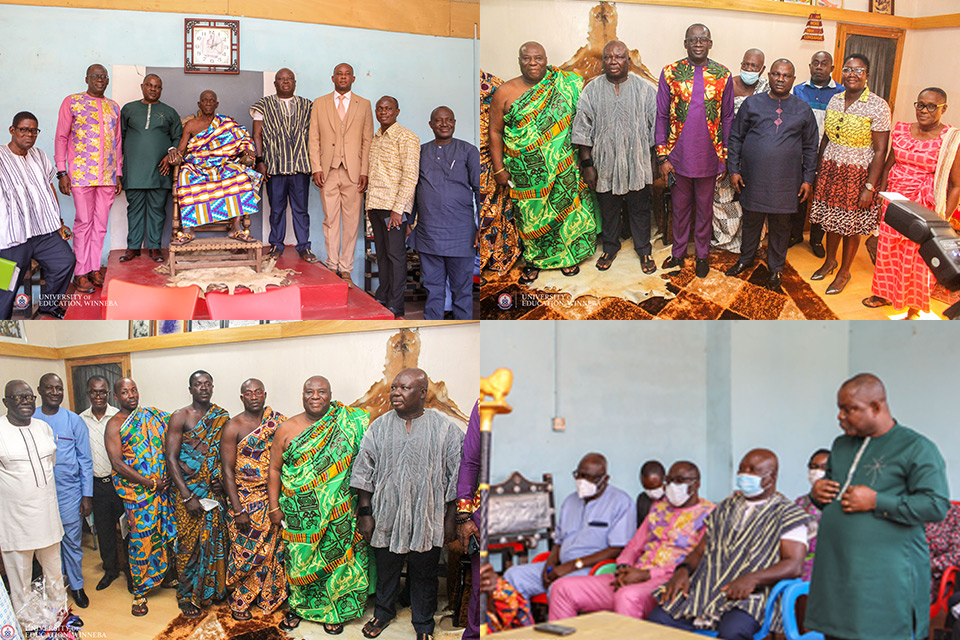 Management of UEW with the Paramount Chiefs and members of the traditional councils after the visits