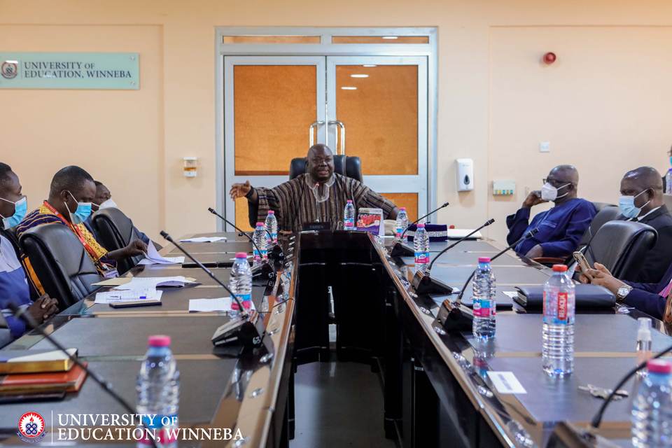 The Council interacting with the affected students