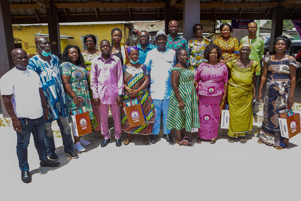 Some participants in a group picture after the event