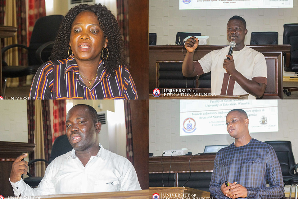From top (L-R); Dr. Esther Danso-Wiredu,  Mr. Prince Odame, Dr. Enoch F. Sam and Dr. Adams Osman