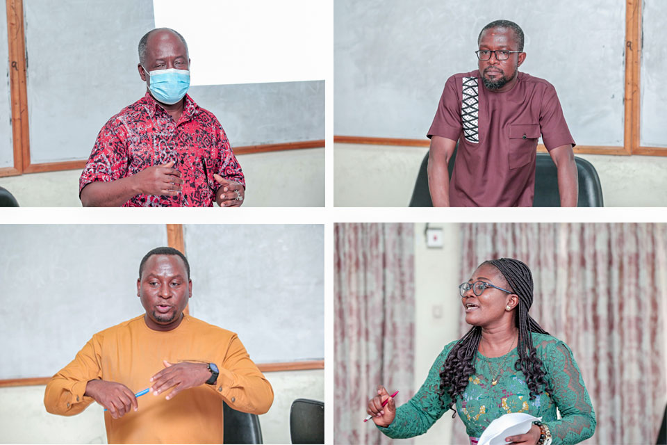 From top (L-R); Mr. Kwesi Aggrey, Dr. Akwasi K. Amoako Gyampah, Dr. Michael Yao Serwornoo and Dr. Mavis Amo-Mensah
