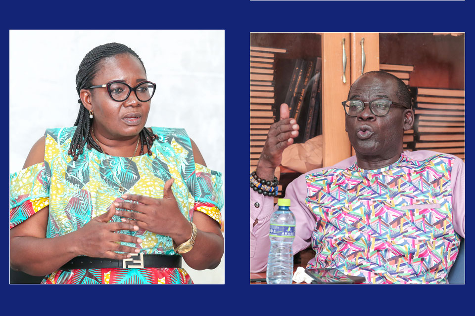 Dean, School of Communication and Media Studies, Dr. Christiana Hammond and Pro-Vice-Chancellor, UEW, Prof. Andy Ofori-Birikorang