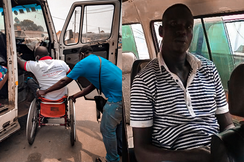 Scenes of the ordeals special needs persons encounter when boarding "trotro" buses