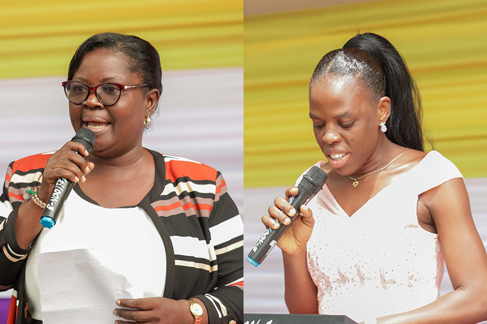 Mrs. Victoria Ghunney (left) and Ms. Jacqueline Ogoe
