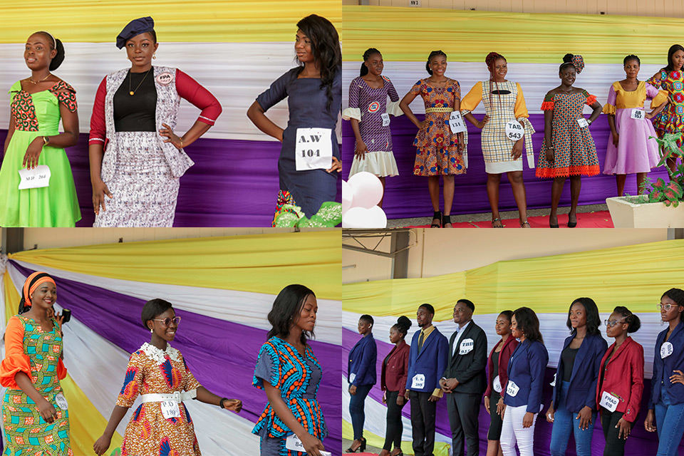 Students elegantly displaying their handiwork