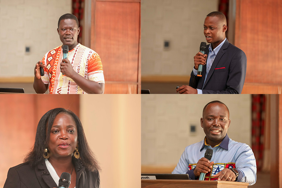 From bottom R-L: Dr. Enoch Sam, Dr. Esther Danso-Wiredu, Mr. Kwame Odame and Dr. Adams Osman