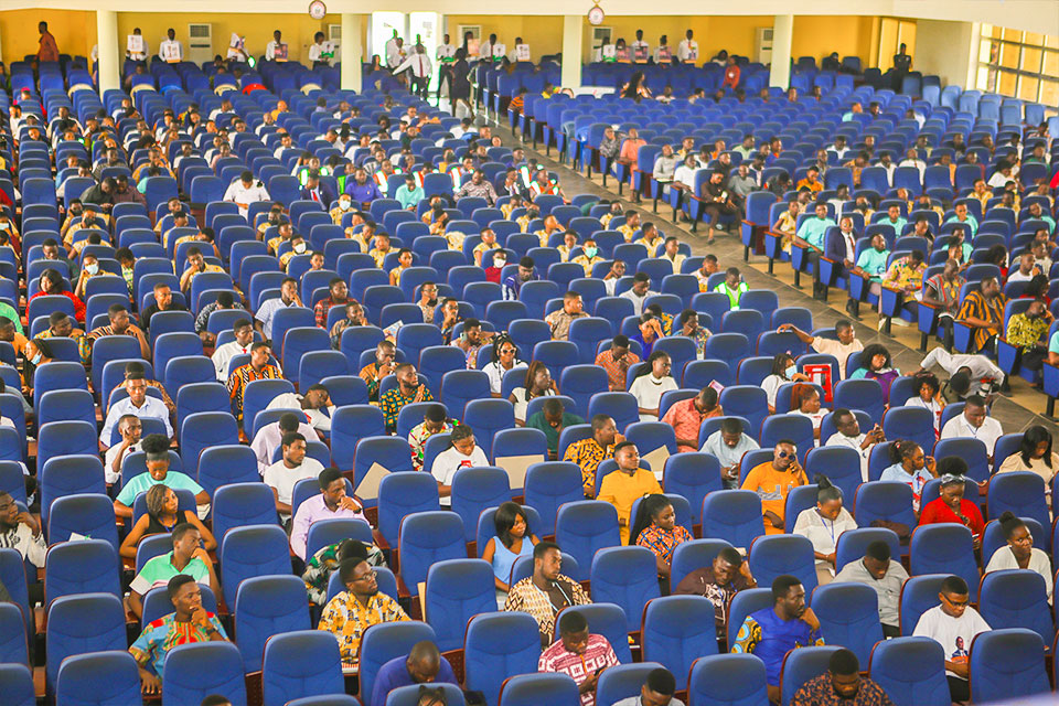 A cross-section of students who participated in the conference
