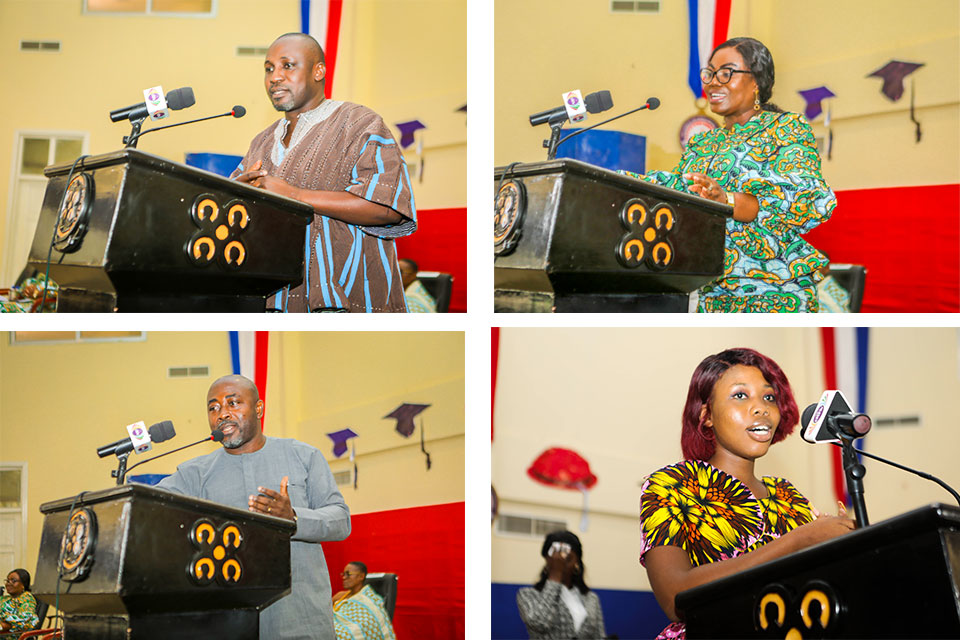Dr. Bernard Bingab (top left), COP Tiwaa Addo-Danquah (top right), Prof. Eugene Darteh (bottom left) and Ms. Pearl Kwadade